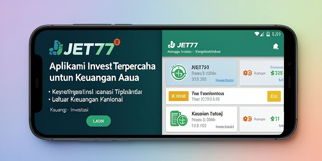 Tampilan antarmuka utama JET77 yang modern dan informatif.