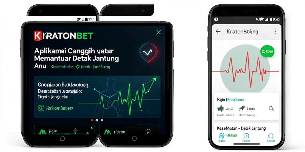 Tampilan antarmuka KRATONBET untuk pemantauan detak jantung.