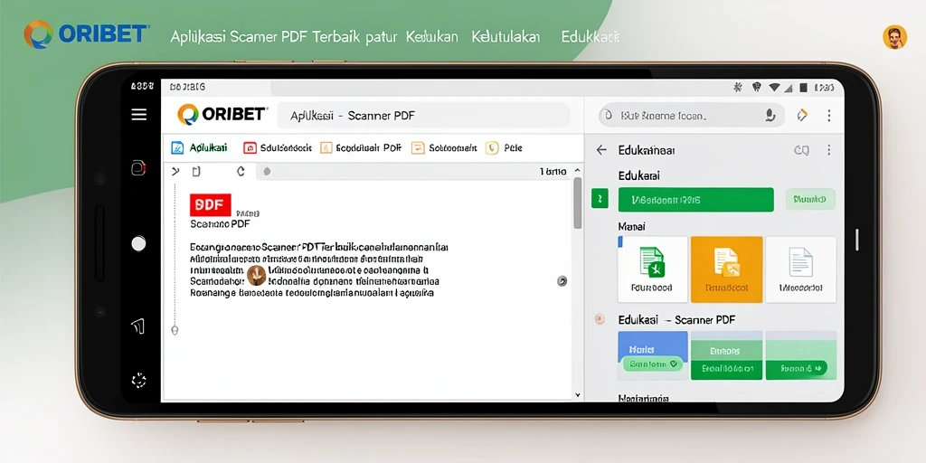 Tampilan antarmuka ORIBET saat melakukan pemindaian dokumen PDF.