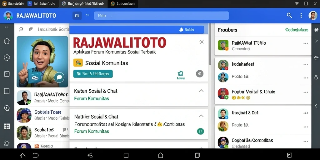 Tampilan antarmuka Forum Komunitas RAJAWALITOTO yang interaktif dan menarik.