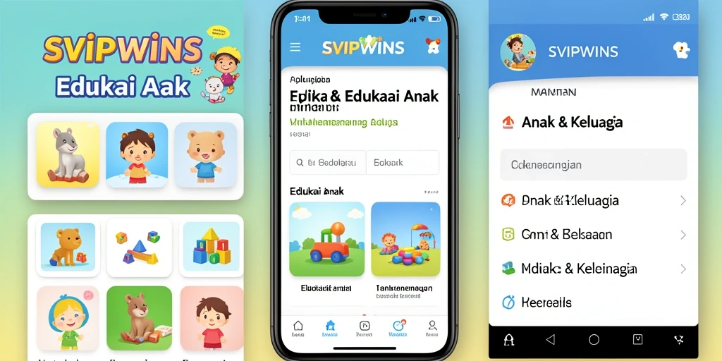 Tampilan antarmuka SVIPWINS yang menarik dan edukatif.