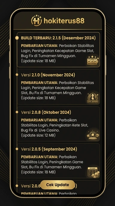 Riwayat Versi HOKITERUS88 di Android Anda